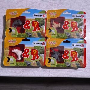 Mystery Bundle Pack of Schleich Puzzlemals Wild Life Series